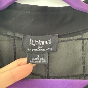 Anthropologie Purple and Black Garment